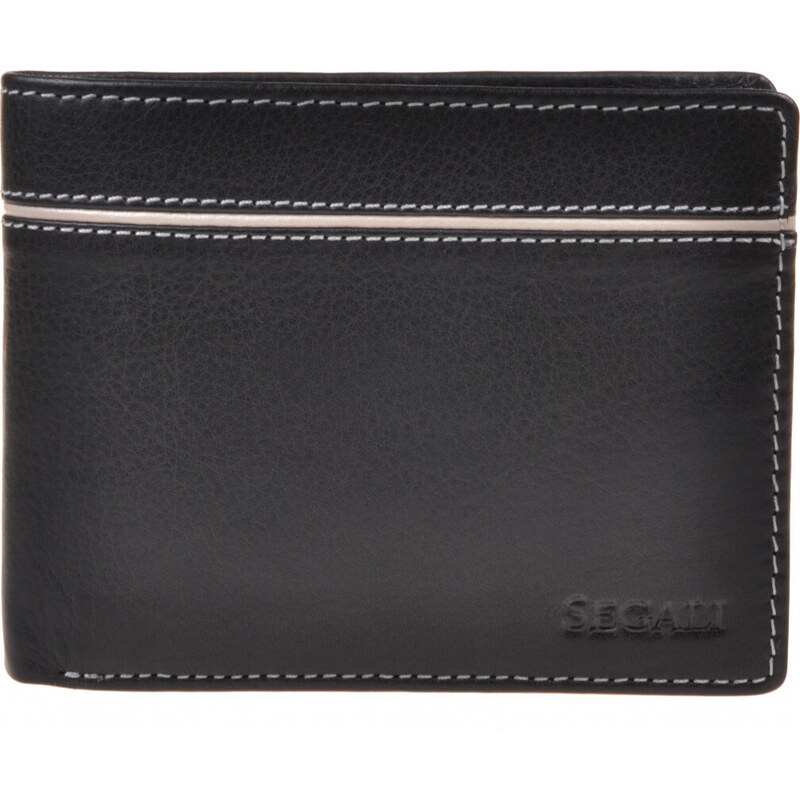 SEGALI Pánska kožená peňaženka 7101 black 66596053