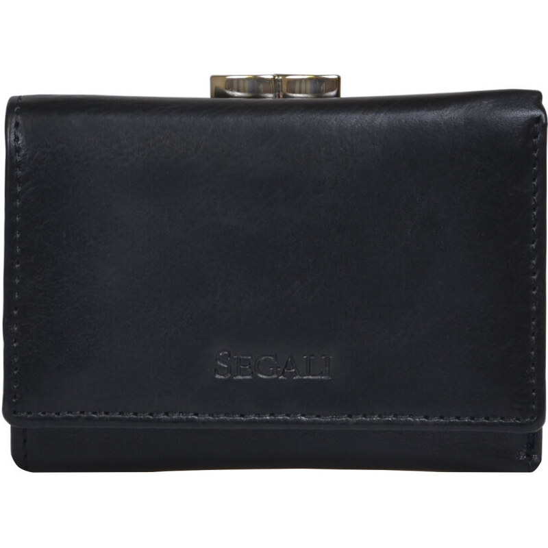 SEGALI Dámska kožená peňaženka 870 black 66596174