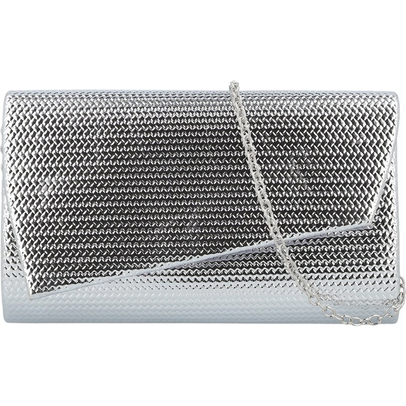 Dámska listová kabelka strieborná - Michelle Moon Flawie strieborná 66667084