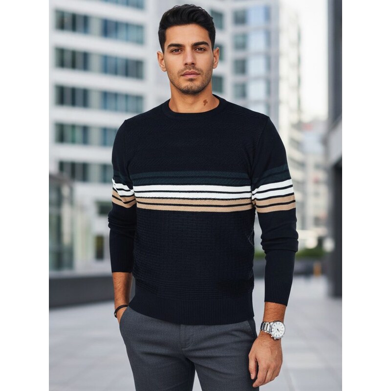 Dstreet Pánsky granátový vzorovaný sveter 66614786