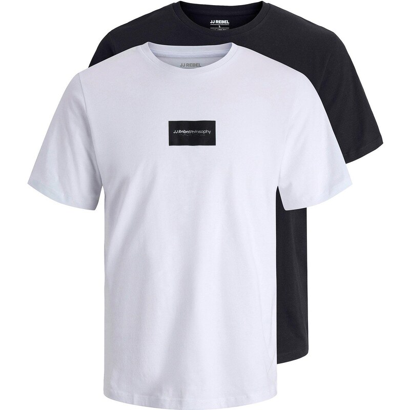 bonprix JJ REBEL tričko (2ks v balení), farba čierna 66230321