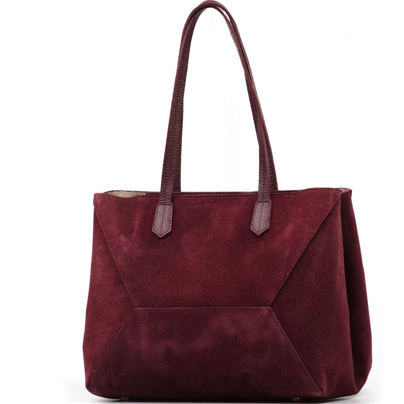 Blaire Kožená kabelka Dilia bordó 66616542