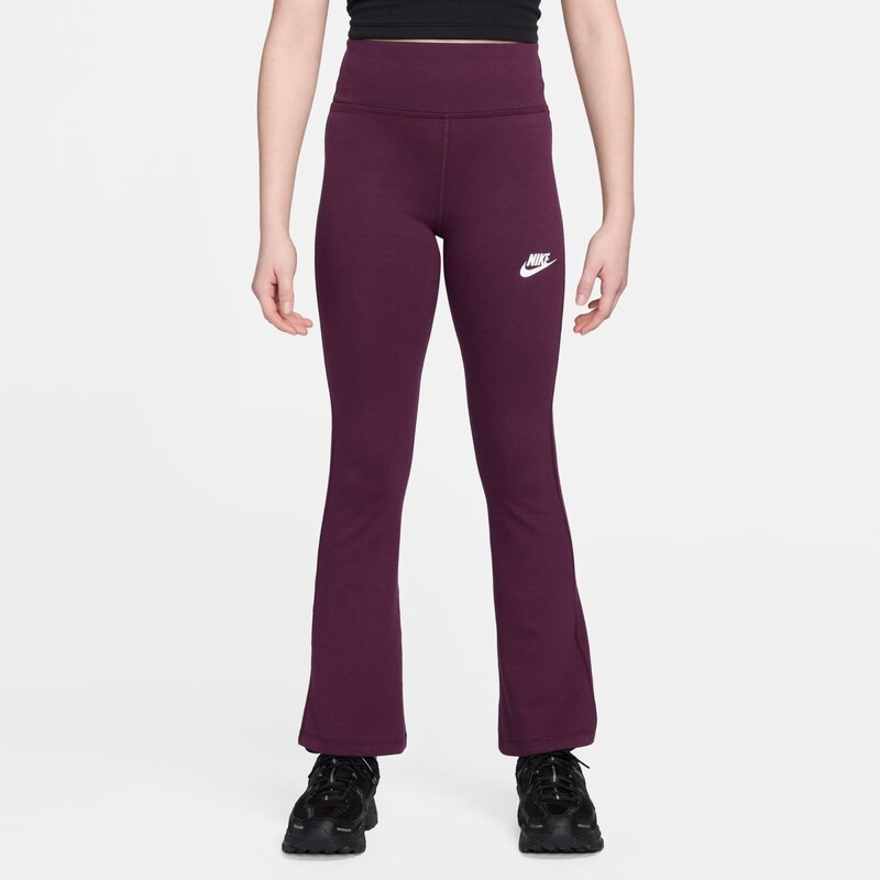 Nike Sportswear Classic Girls High-Waisted Flared Leggings BORDEAUX 66616801