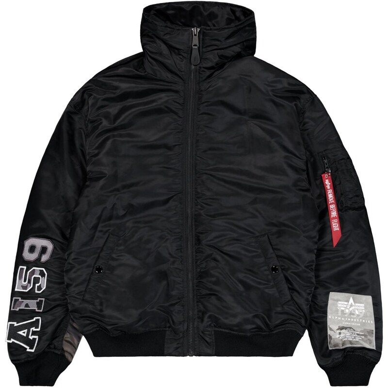 ALPHA INDUSTRIES Zimná bunda červená / čierna / biela 66621776