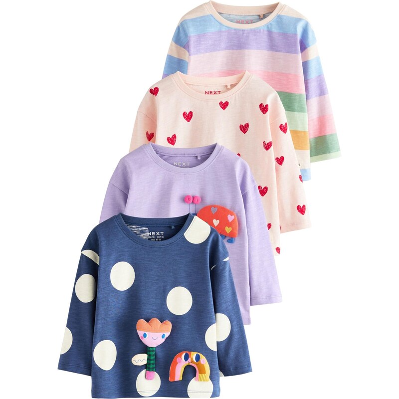 Next Tričko námornícka modrá / svetlozelená / svetlofialová / 66621911