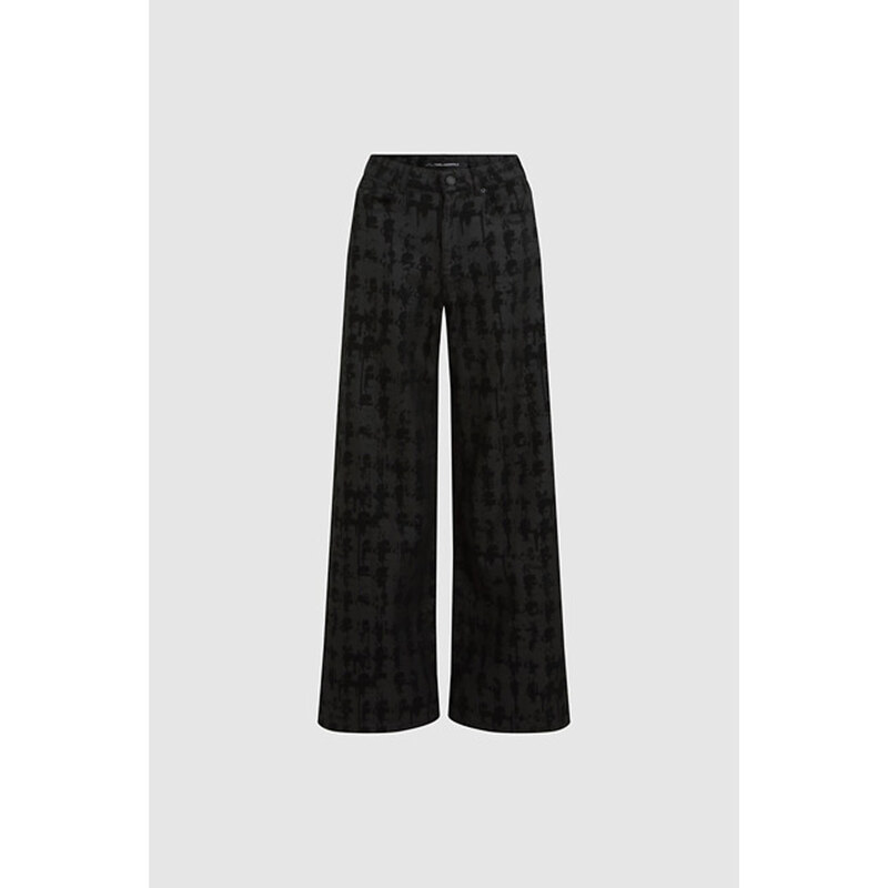 DŽÍNSY KARL LAGERFELD AOP KAMEO WIDE LEG DENIM 66618931