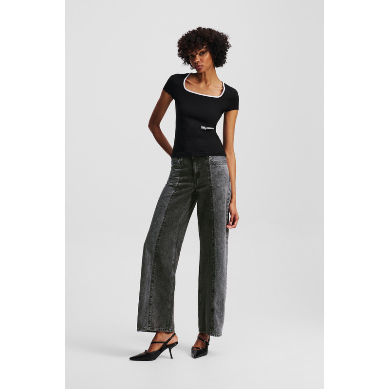 DŽÍNSY KARL LAGERFELD JEANS KLJ MR RELAXED BLOCKED DENIM 66618938