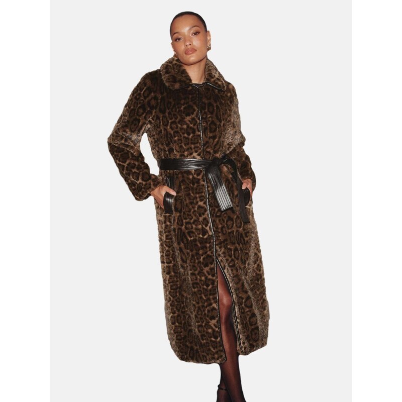 Lipsy Prechodný kabát béžová / hnedá 66622087