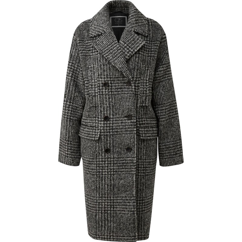 QS Prechodný kabát čierna / biela 66622103