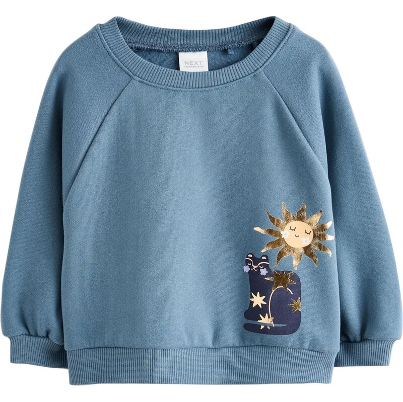 Next Mikina modrá / tmavomodrá / zlatá 66622107