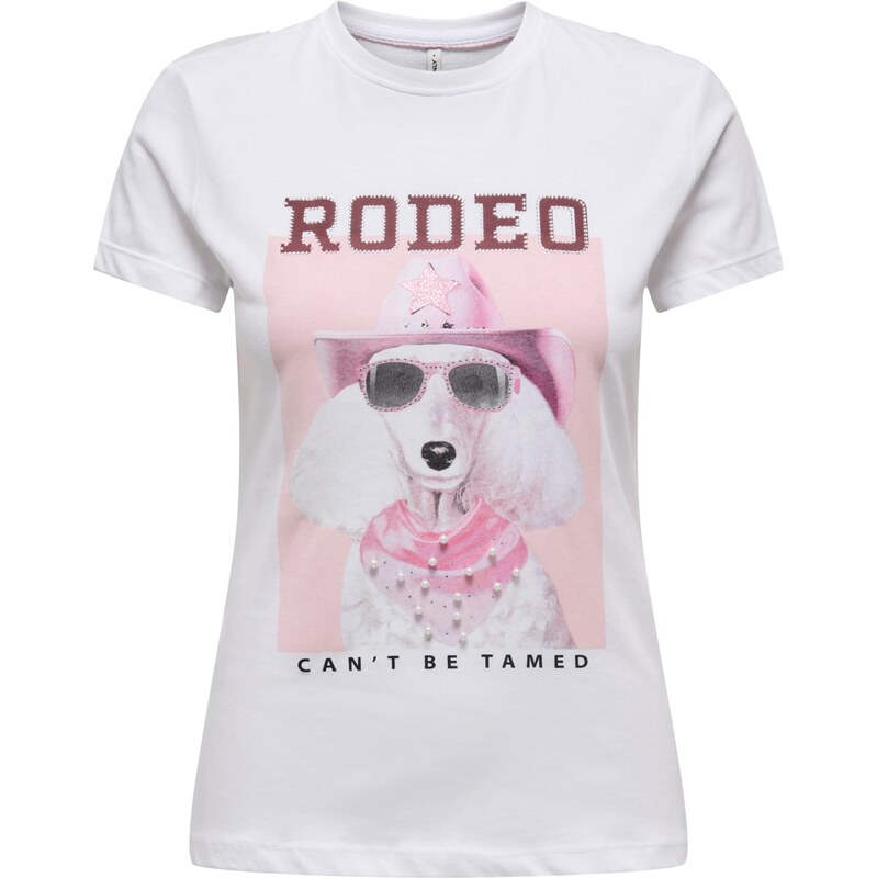 ONLY Tričko ONLVIBE ružová / svetloružová / rubínová / biela 66622178