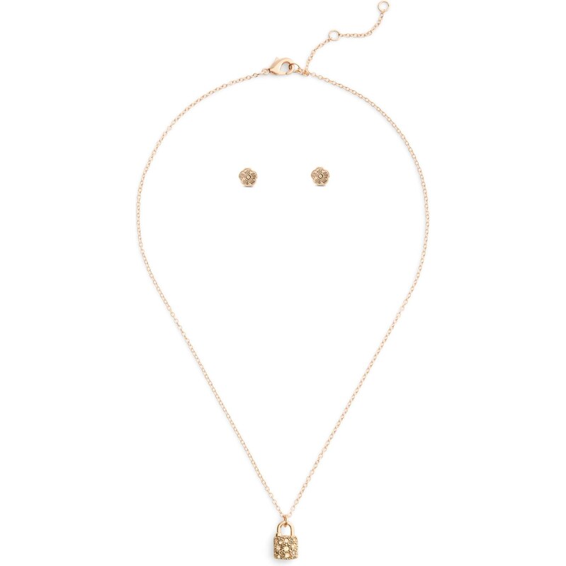 COACH Sada šperkov Signature C Pavé zlatá 66622252