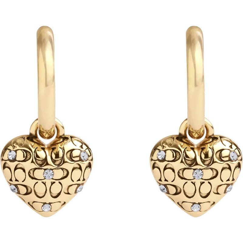 COACH Náušnice zlatá / biela 66622271