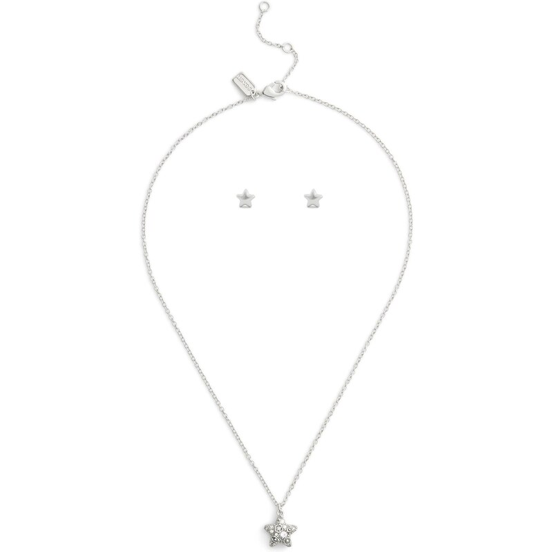 COACH Sada šperkov strieborná / priehľadná 66622267