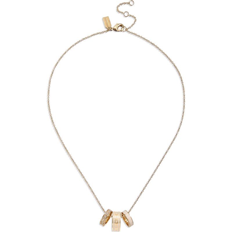 COACH Retiazka zlatá / priehľadná 66622287