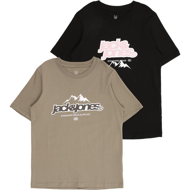 Jack & Jones Junior Tričko JCOFLARE dymovo šedá / púdrová / čierna / 66622296