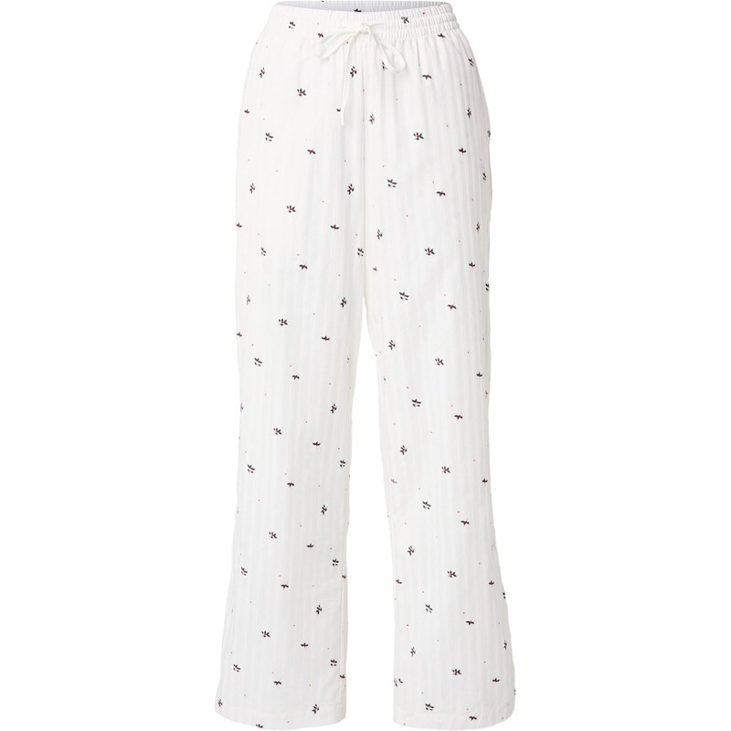 Hunkemöller Pyžamové nohavice zelená / červená / biela 66622316