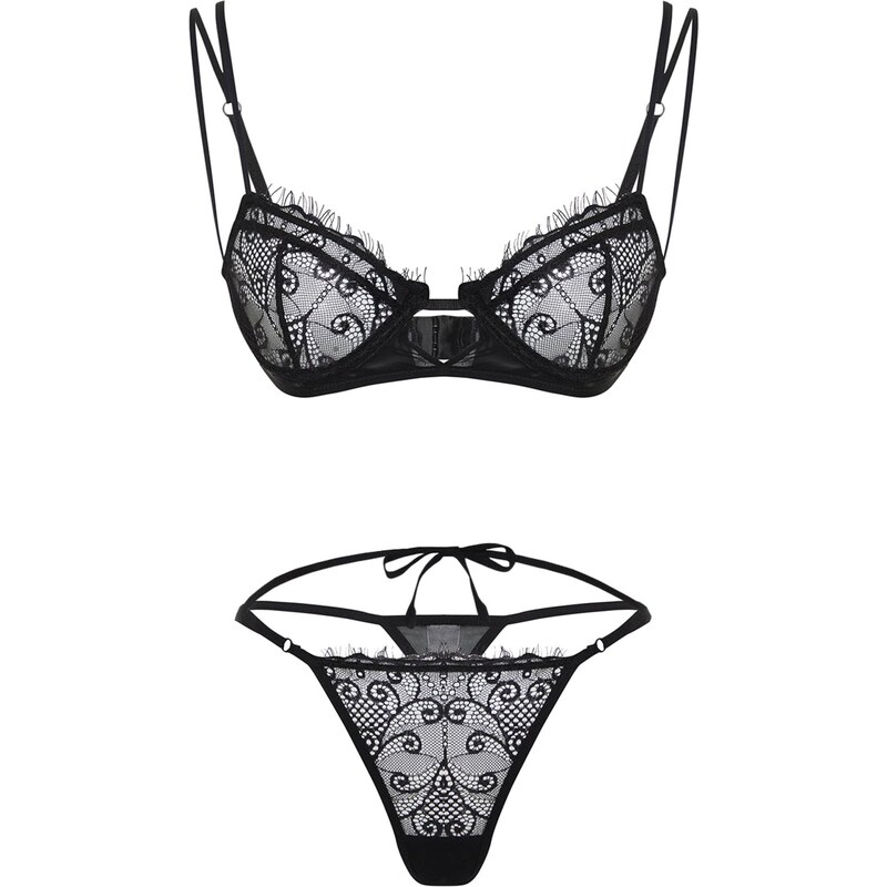 Trendyol Súpravy bielizne čierna 66622359