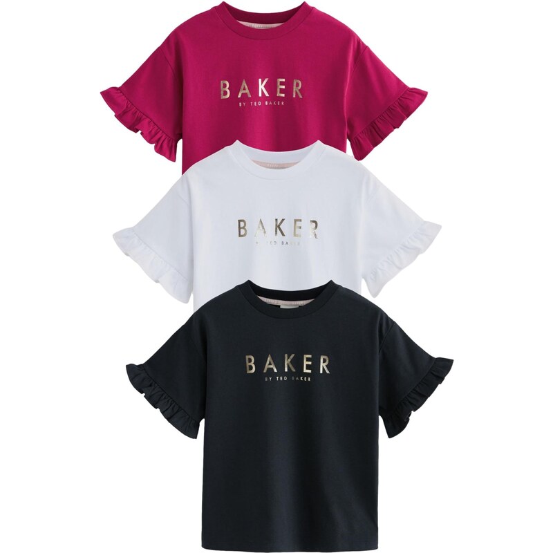 Baker by Ted Baker Tričko zlatá / tmavoružová / čierna / biela 66622062
