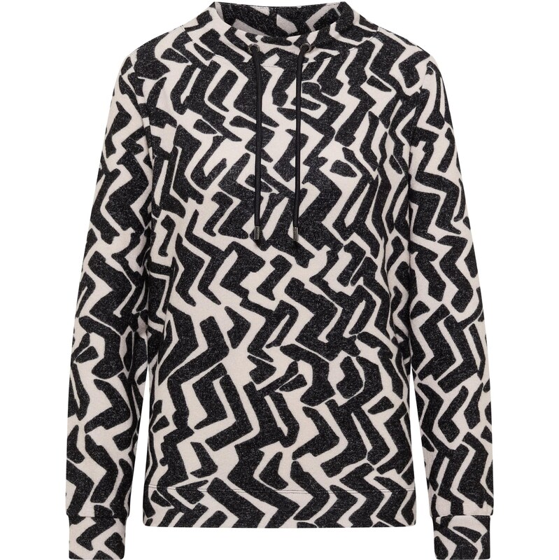 CECIL Tričko čierna melírovaná / šedobiela 66622443