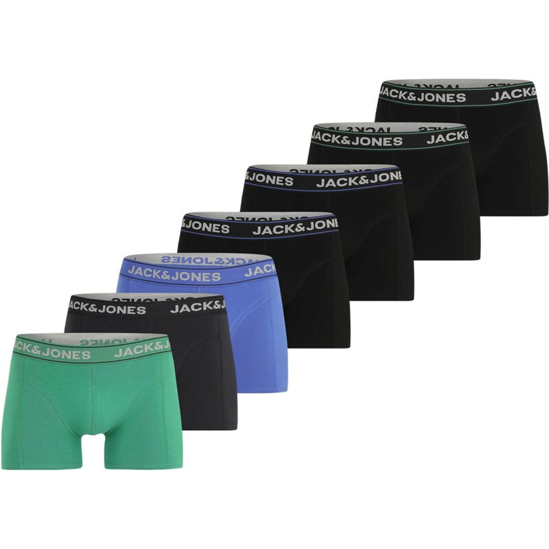 JACK & JONES Boxerky JACBLUME opálová / antracitová / mätová / čierna 66622696