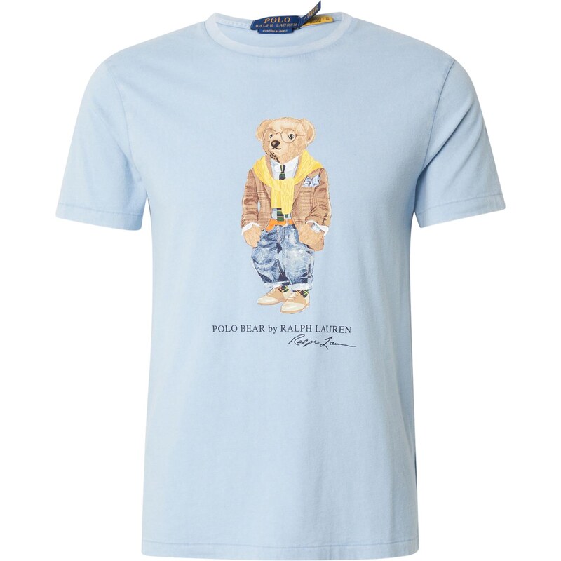 Polo Ralph Lauren Tričko svetlomodrá / hnedá / kapučíno / žltá 66622702