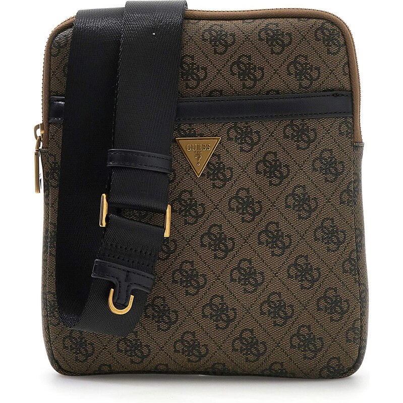 GUESS Taška cez rameno VEZZOLA hnedá / čierna 55387658