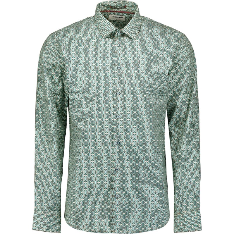 No Excess Košeľa béžová / tyrkysová / petrolejová 66622739