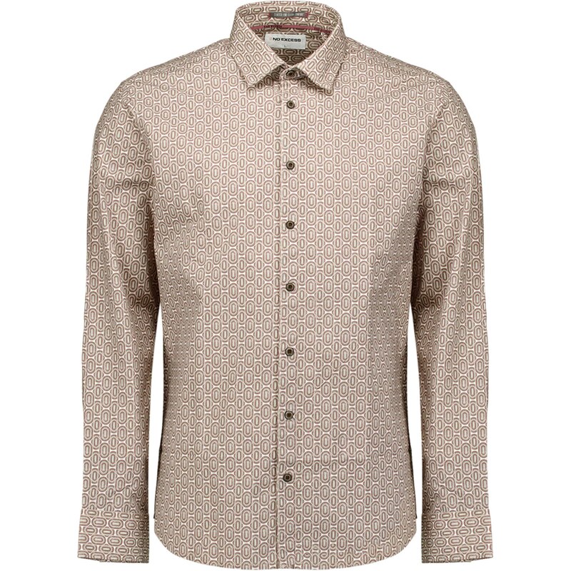 No Excess Košeľa pastelovo zelená / karmínovo červená / biela 66622744