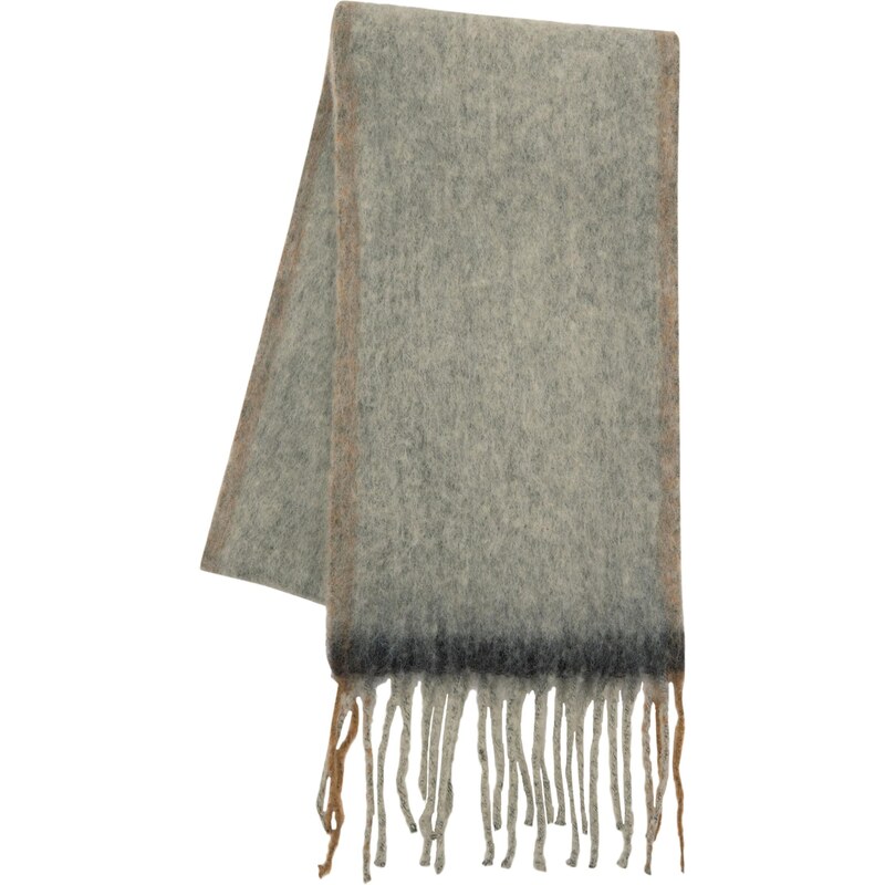 Pull&Bear Oversize šál svetlohnedá / antracitová / kamenná / tmavosivá 66622814