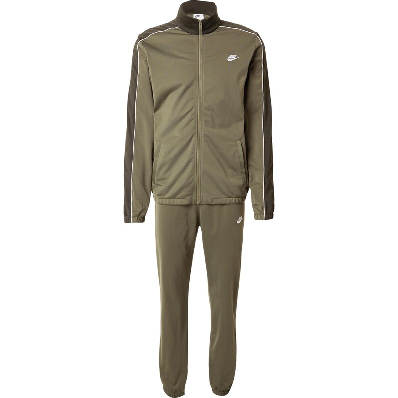 Nike Sportswear Joggingová súprava CLUB olivová / tmavozelená / biela 66622924