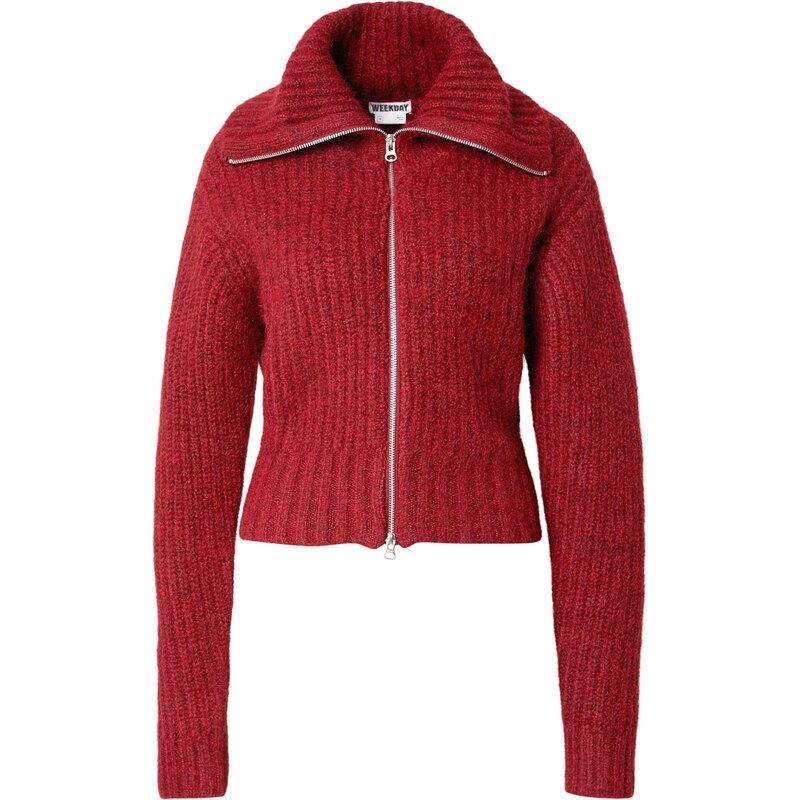 WEEKDAY Kardigán červená 66622949