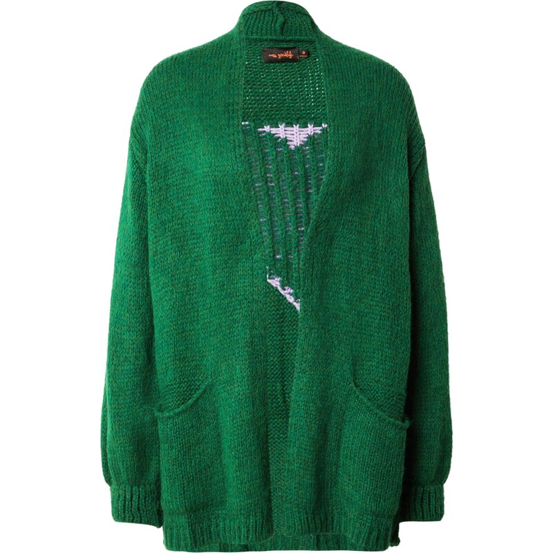 miss goodlife Kardigán Heart zelená / levanduľová 66622952