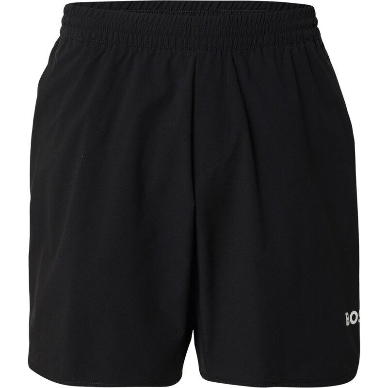 BOSS Športové nohavice čierna / biela 66622953