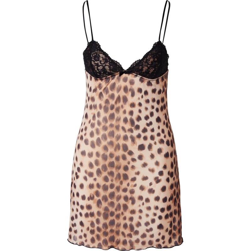 WILD LOVERS Negližé LYRA svetlohnedá / čierna 66622939