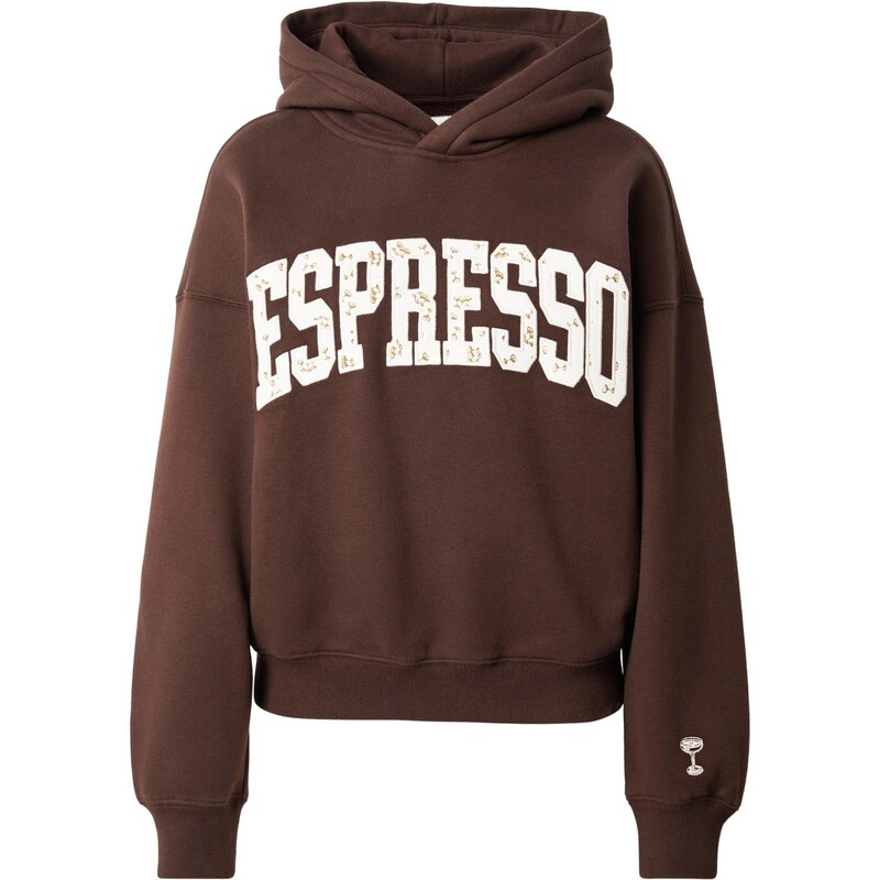 Abercrombie & Fitch Mikina čokoládová / sépiová / biela 66622956