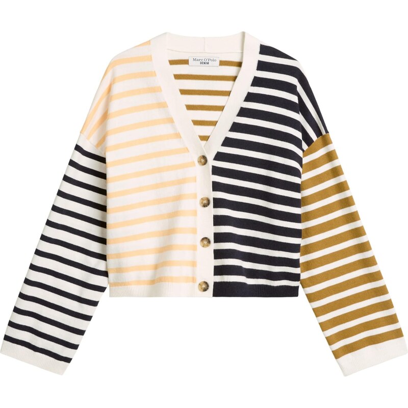 Marc OPolo DENIM Kardigán trstinová / marhuľová / čierna / biela 66622988