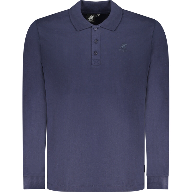 Elegatné Pánske Polo s dlhým rukávom U.S. GRAND Modré 67040997