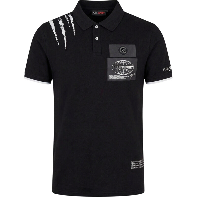PLEIN SPORT Panther Black polo tričko 64888864