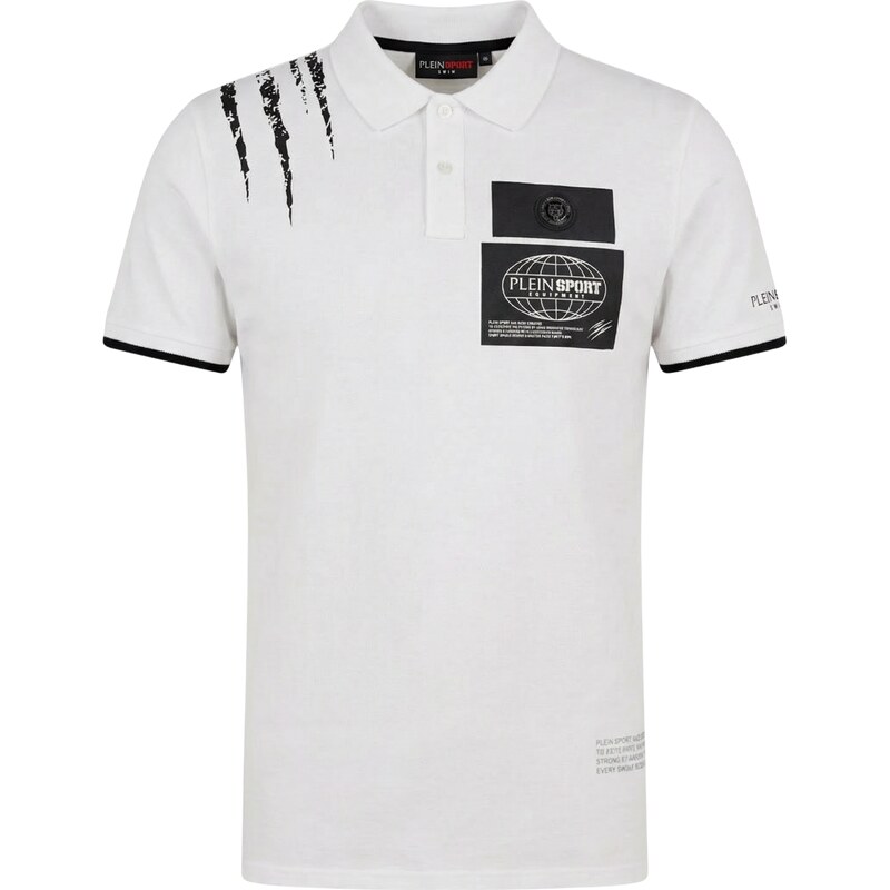 PLEIN SPORT Panther White polo tričko 64888865