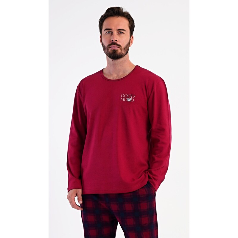 Vienetta MAN Pánske pyžamo dlhé Dobrá nálada 66631453