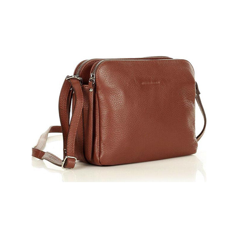 MARCO MAZZINI Hnedá dvojkomorová crossbody (L156q) 25649385