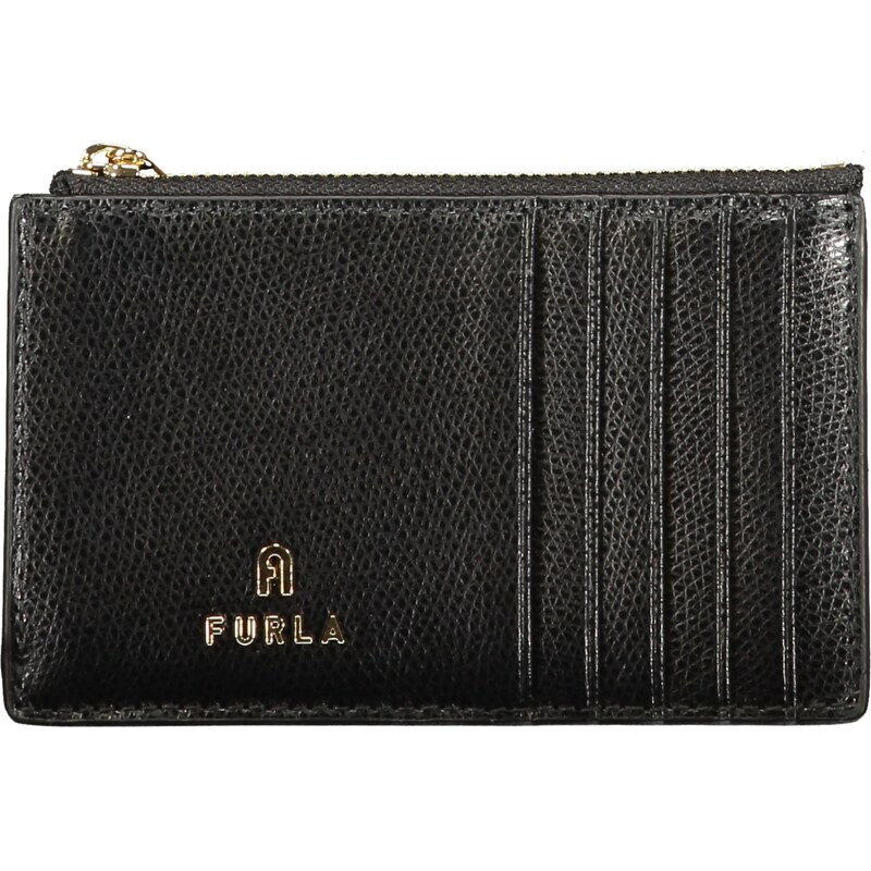 Luxusná Dámska Kožená Karty Peňaženka FURLA Camelia M 13x8x2 cm Čierna 66711737