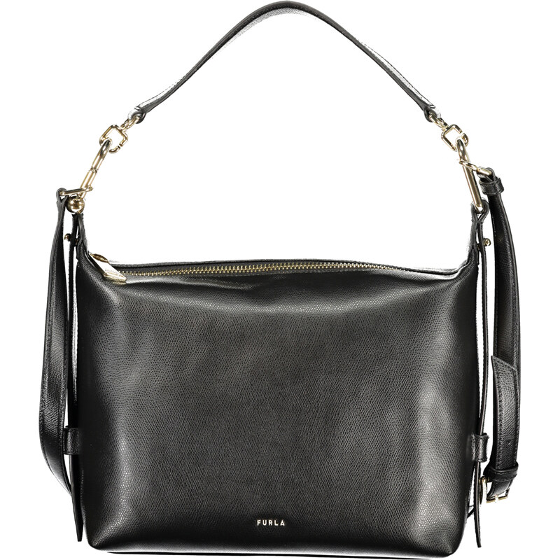 Luxusná Dámska Kožená Kabelka FURLA Toni 28x22x10 cm Čierna 66711741