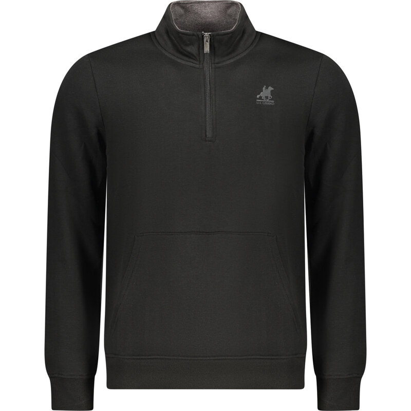 Športová Pánska Mikina bez zipsu U.S. GRAND Čierna 68243333