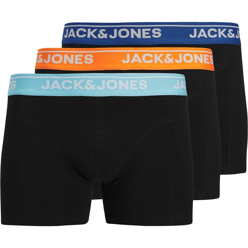 JACK & JONES Boxerky JACTheodore svetlomodrá / tmavomodrá / oranžová / 66637695