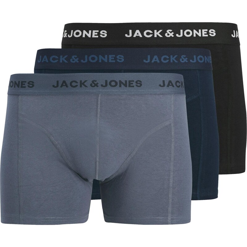 JACK & JONES Boxerky JACJeremiah modrá / námornícka modrá / modrosivá 66637697