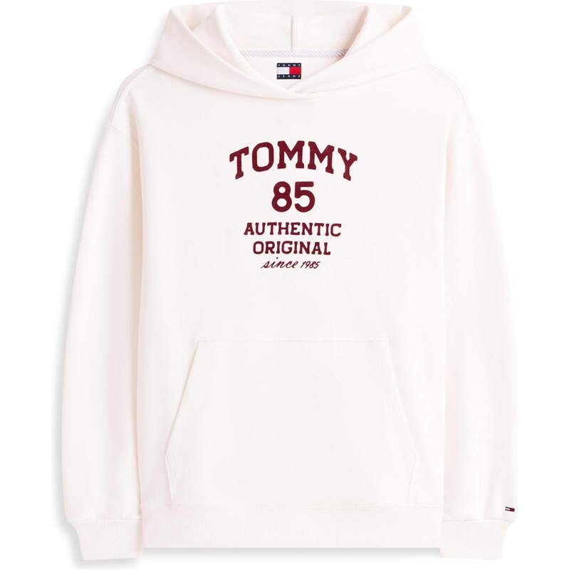 Tommy Jeans Mikina 85 bordová / biela 66637759