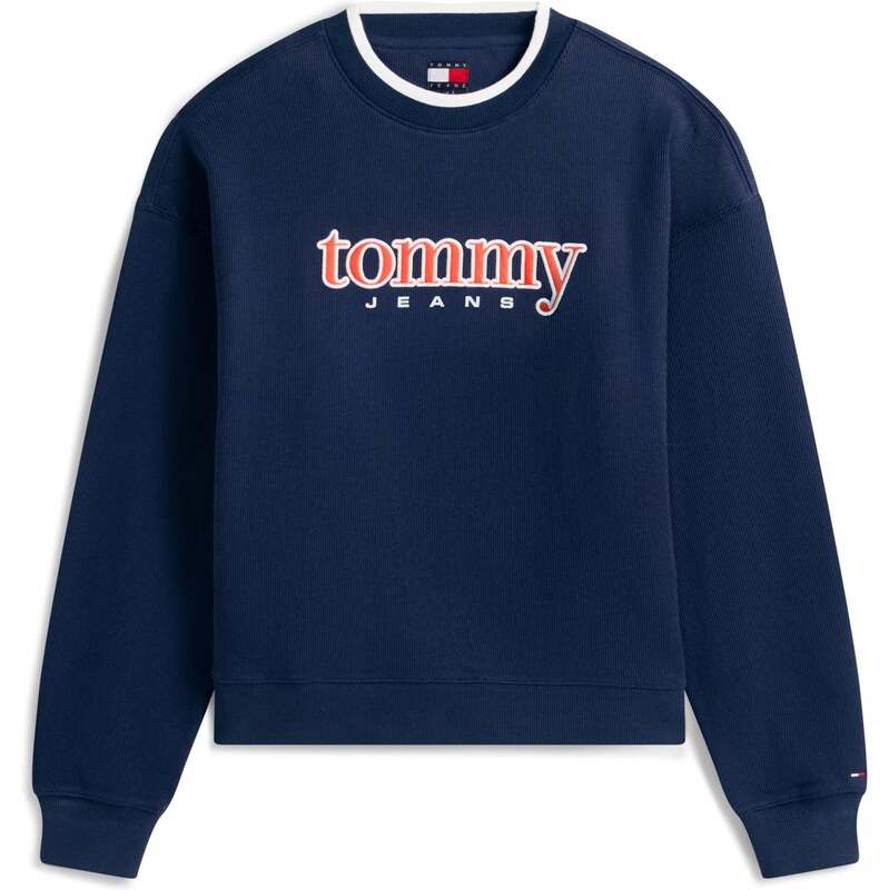 Tommy Jeans Mikina tmavomodrá / červená / biela 66637753