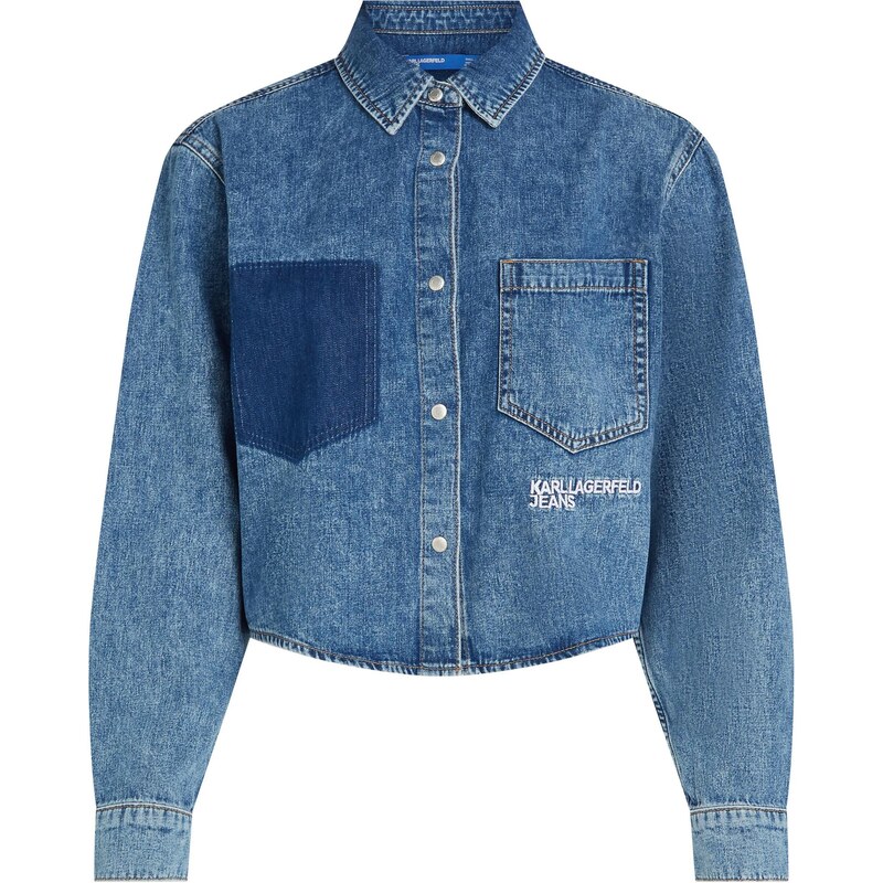 KARL LAGERFELD JEANS Blúzka modrá / biela 66637810